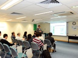 Mr Yuen, Assistant Manager of Hong Kong Post briefing the ITP delegation 2